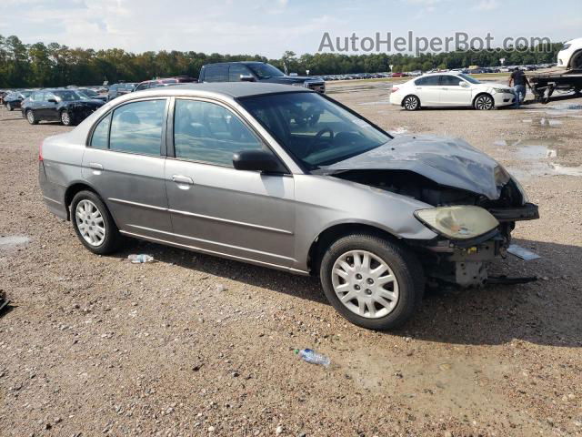 2005 Honda Civic Lx Silver vin: 2HGES15555H614475