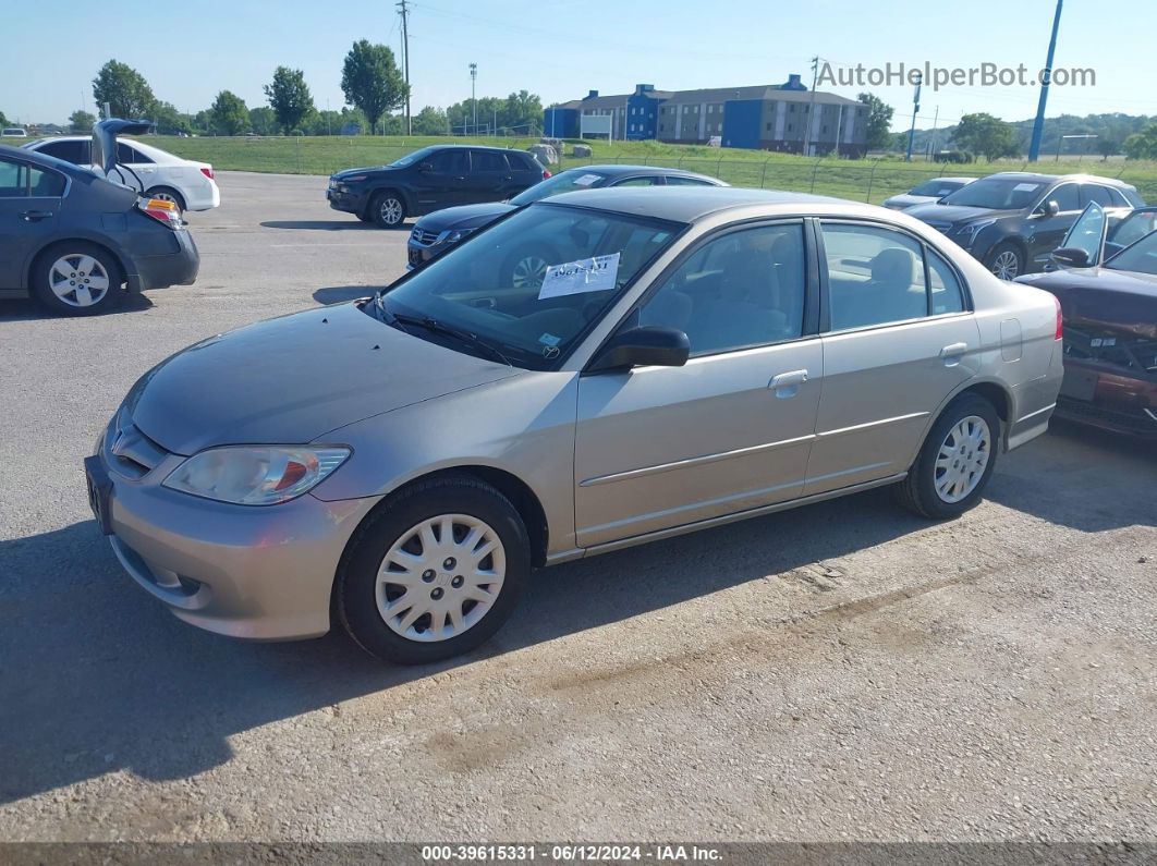 2004 Honda Civic Lx Gray vin: 2HGES15574H620437