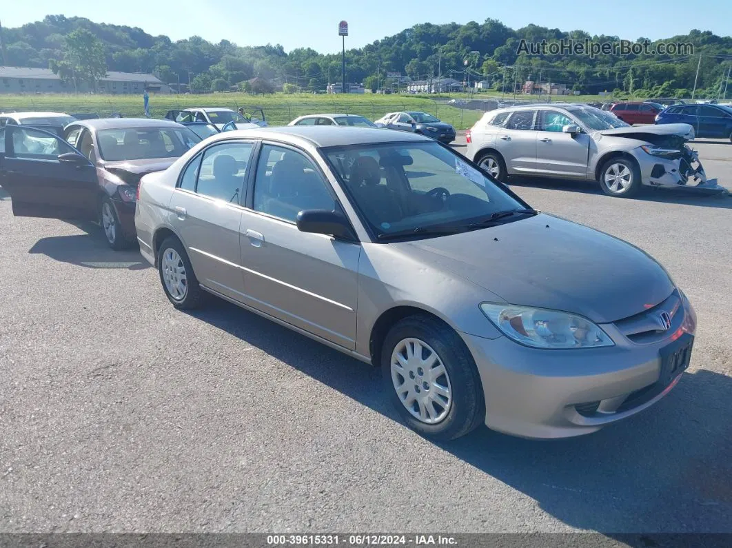 2004 Honda Civic Lx Gray vin: 2HGES15574H620437