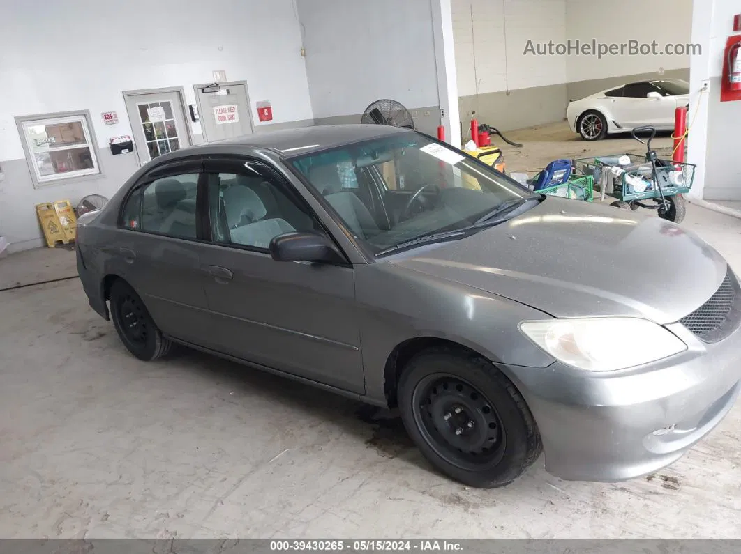 2004 Honda Civic Lx Серый vin: 2HGES15624H575366