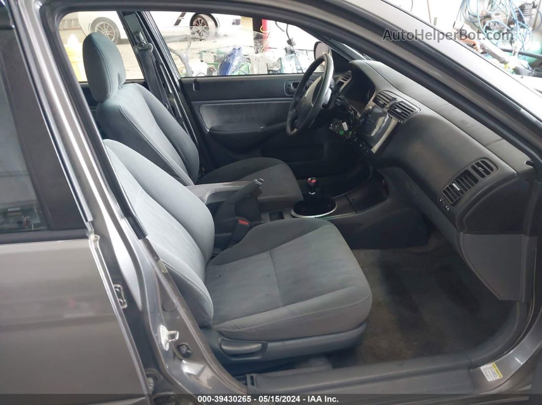 2004 Honda Civic Lx Серый vin: 2HGES15624H575366