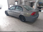 2004 Honda Civic Lx Gray vin: 2HGES15624H575366