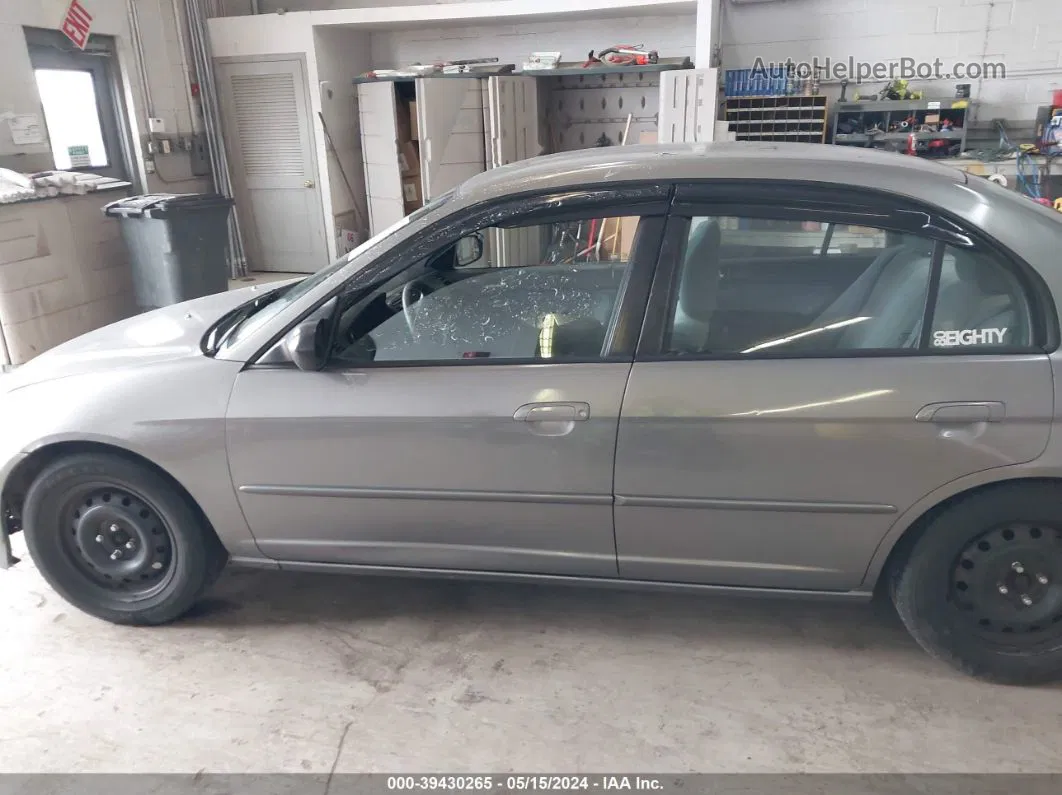 2004 Honda Civic Lx Серый vin: 2HGES15624H575366