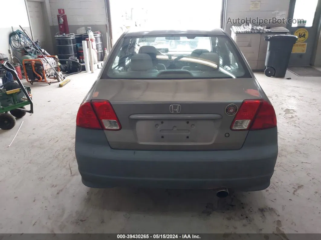 2004 Honda Civic Lx Серый vin: 2HGES15624H575366