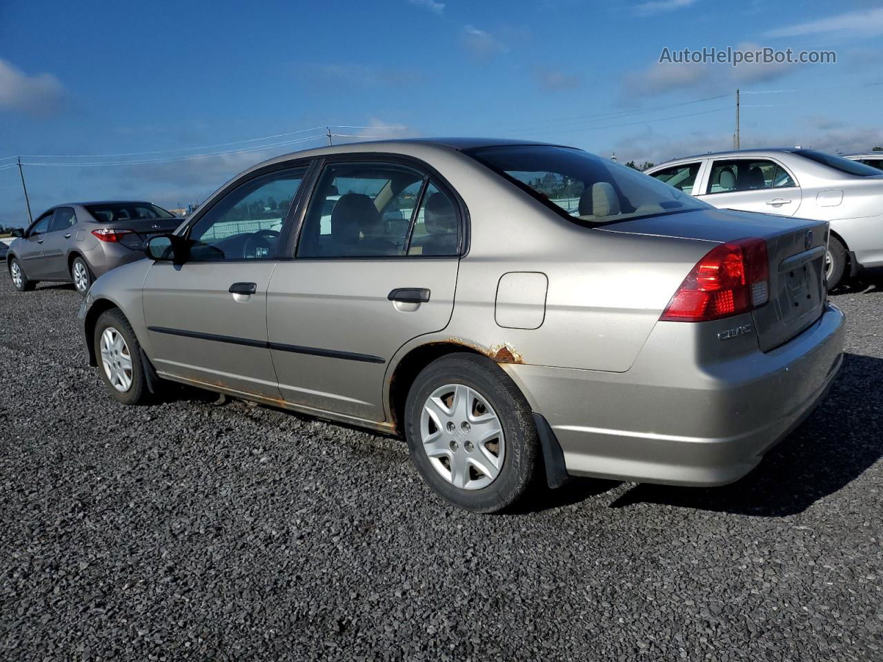 2005 Honda Civic Dx Vp Tan vin: 2HGES16305H010877