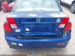 2005 Honda Civic Vp Blue vin: 2HGES16305H552688