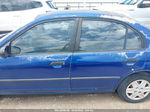 2005 Honda Civic Vp Blue vin: 2HGES16305H552688