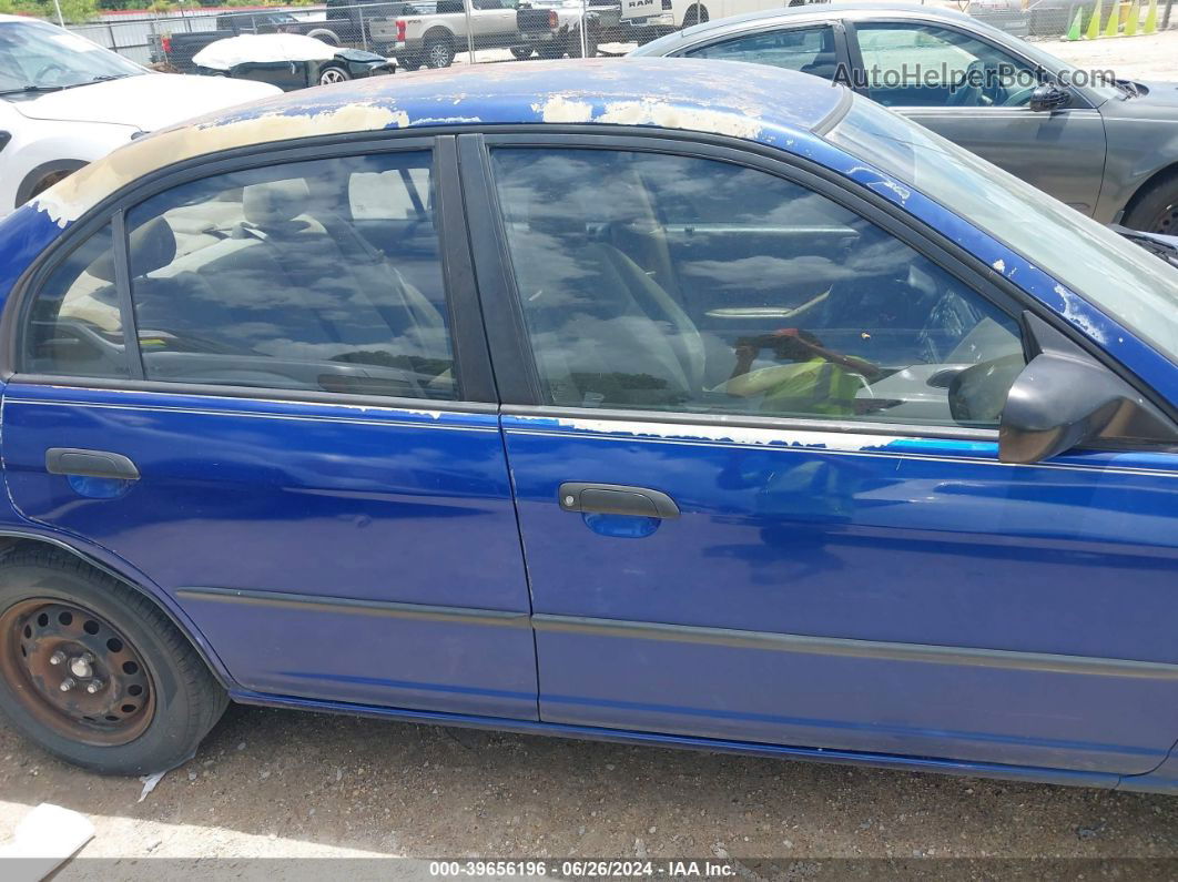 2005 Honda Civic Vp Blue vin: 2HGES16305H552688