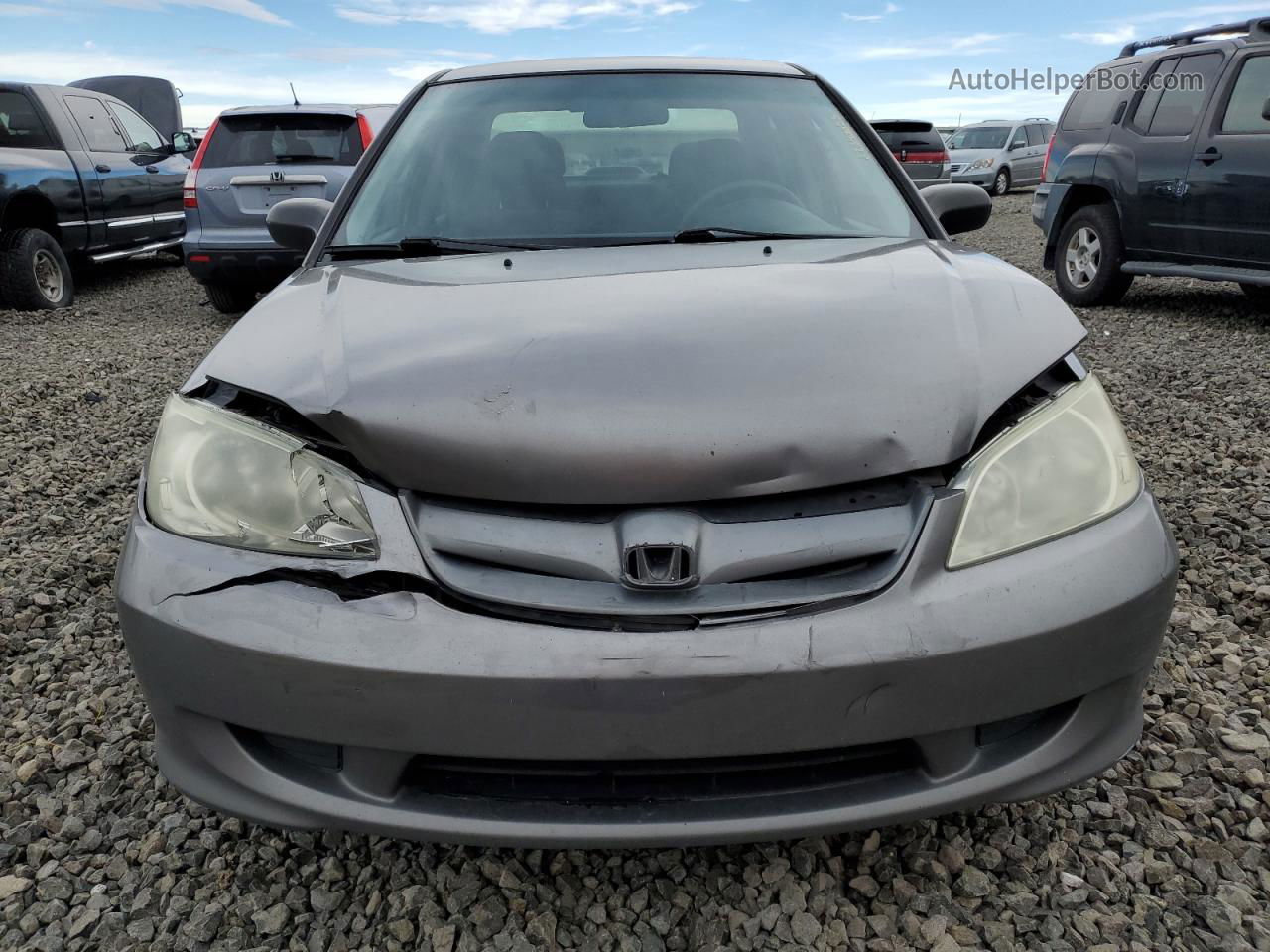 2005 Honda Civic Dx Vp Gray vin: 2HGES16305H568289