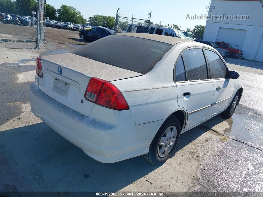 2004 Honda Civic Vp White vin: 2HGES16314H578621