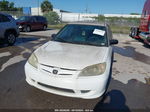 2004 Honda Civic Vp White vin: 2HGES16314H578621