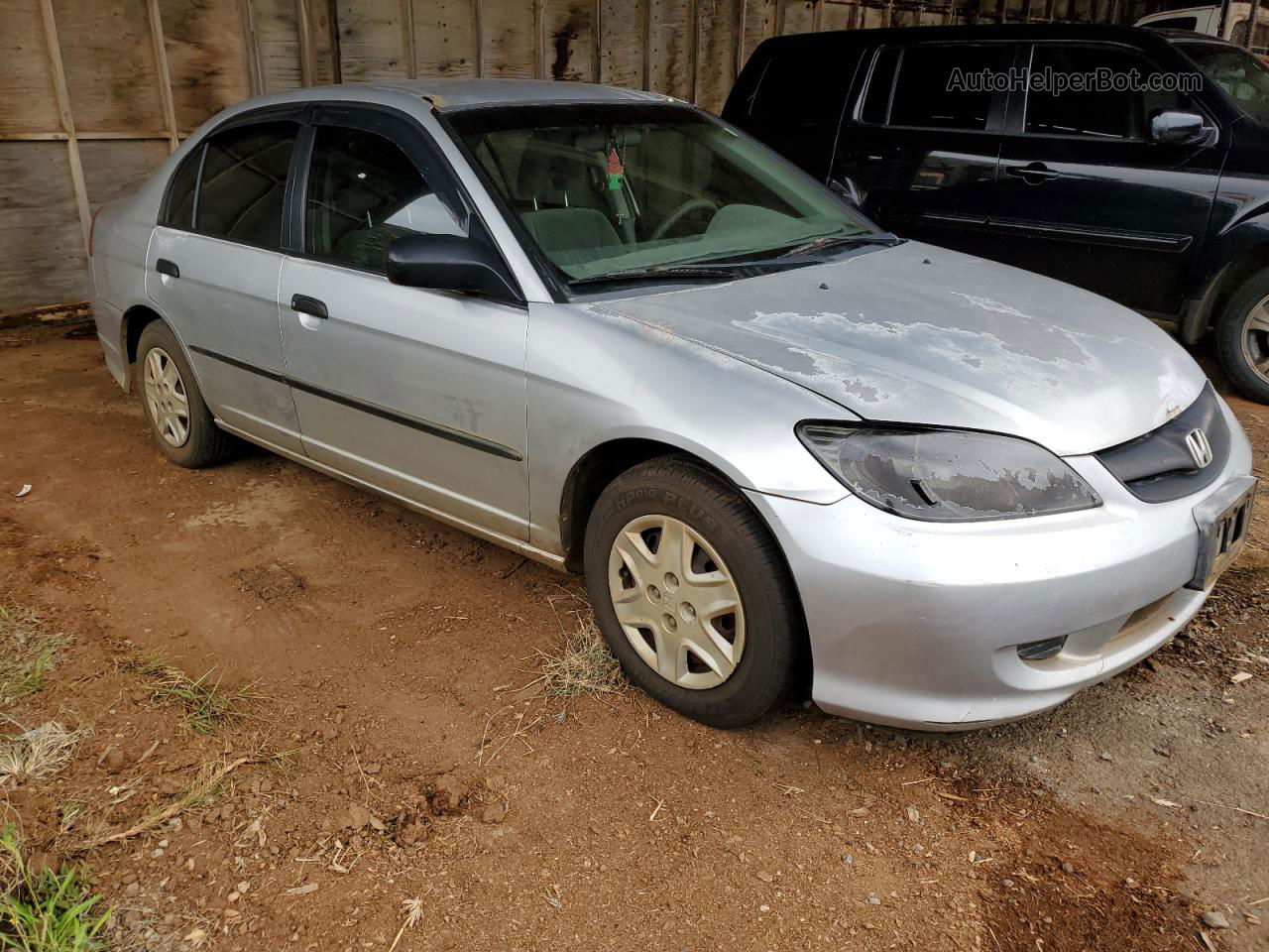 2004 Honda Civic Dx Vp Silver vin: 2HGES16324H578482