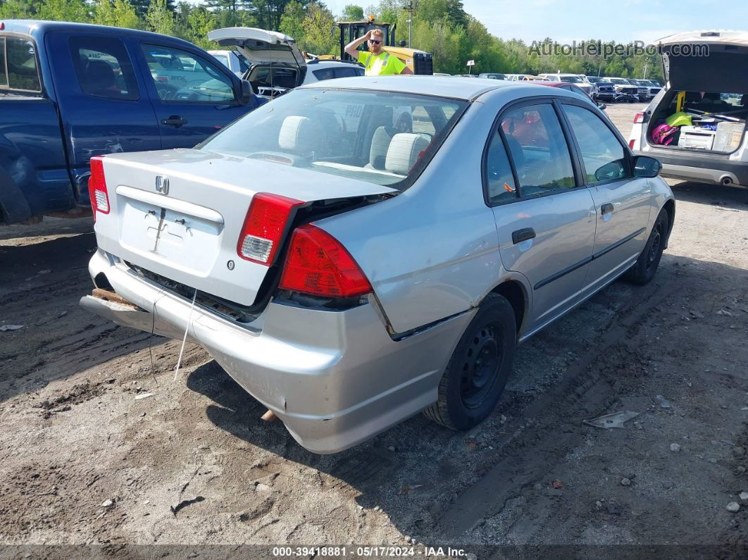 2005 Honda Civic Vp Silver vin: 2HGES16325H560856