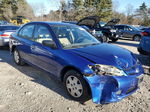 2004 Honda Civic Dx Vp Синий vin: 2HGES16334H570150