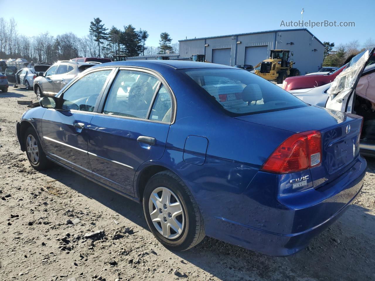 2004 Honda Civic Dx Vp Синий vin: 2HGES16334H570150