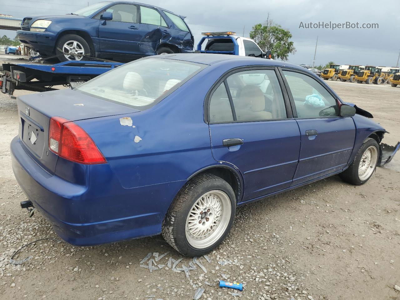 2004 Honda Civic Dx Vp Blue vin: 2HGES16334H605611