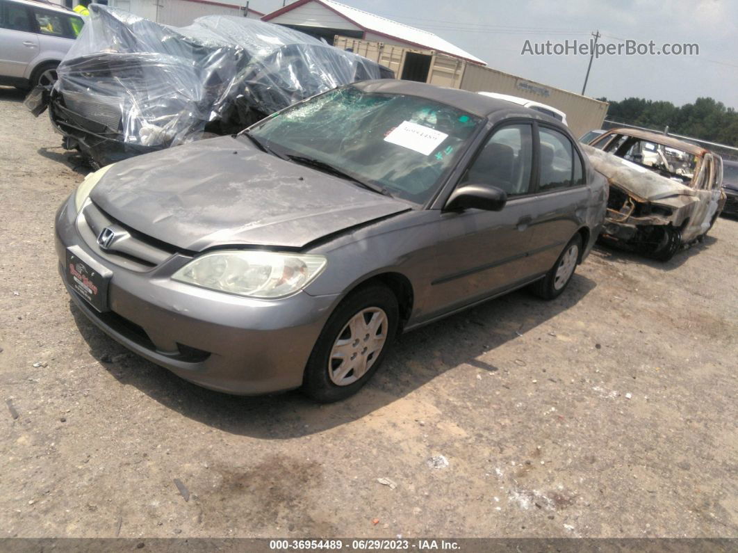 2005 Honda Civic Vp Gray vin: 2HGES16345H577416