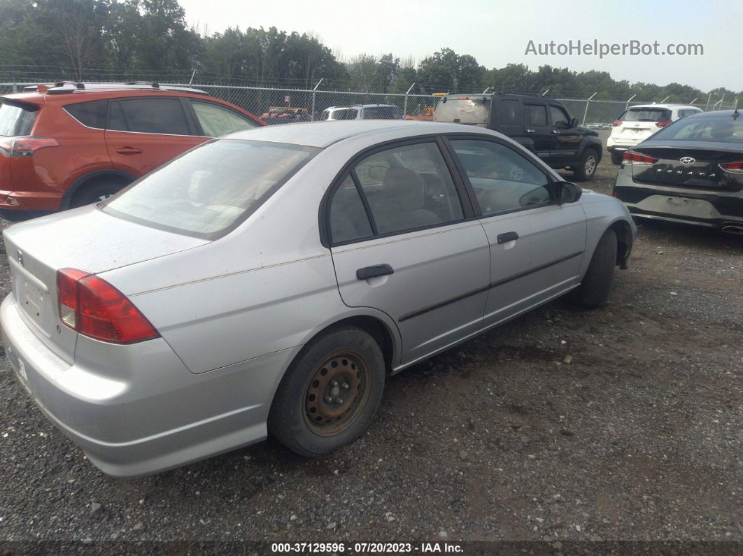 2004 Honda Civic Vp Серебряный vin: 2HGES16364H565086