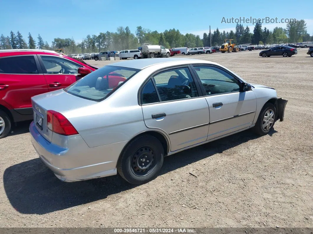 2004 Honda Civic Vp Silver vin: 2HGES16374H611220