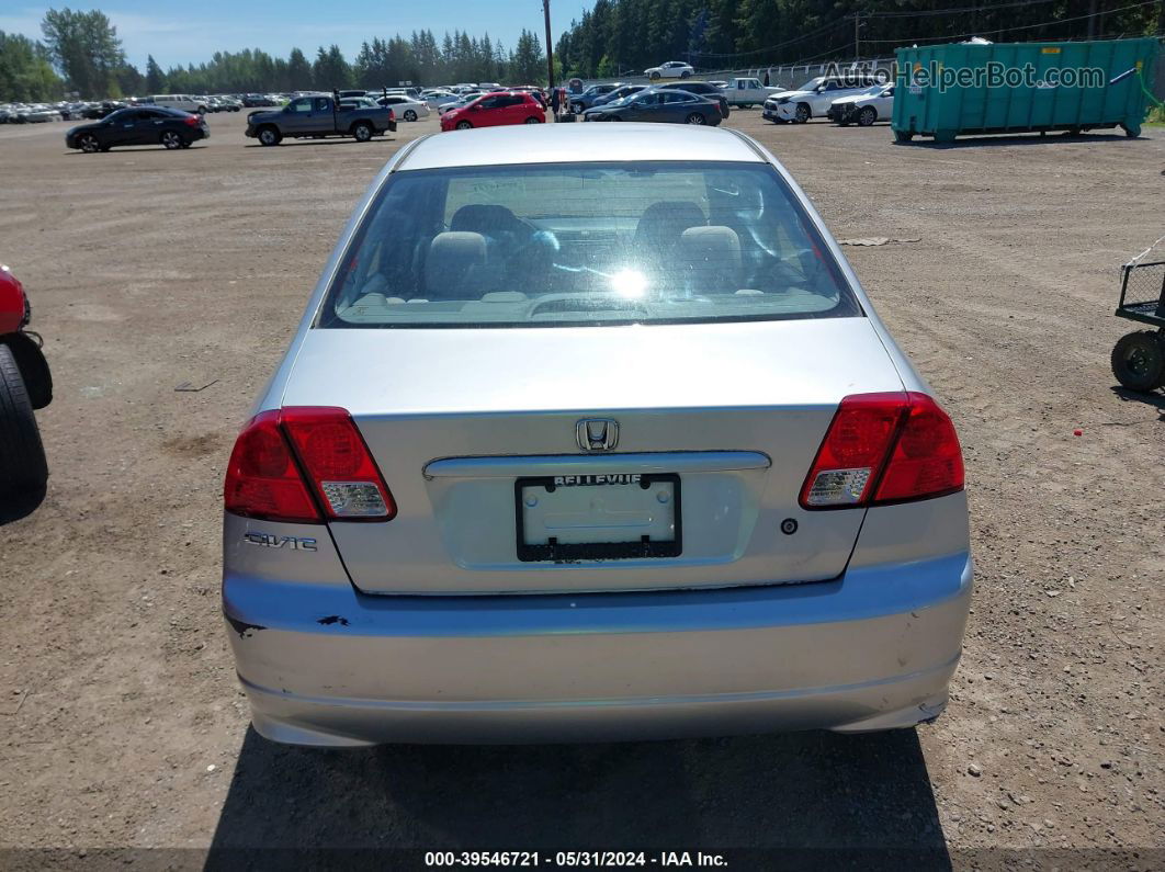 2004 Honda Civic Vp Silver vin: 2HGES16374H611220