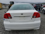 2004 Honda Civic Dx Vp White vin: 2HGES16384H563730