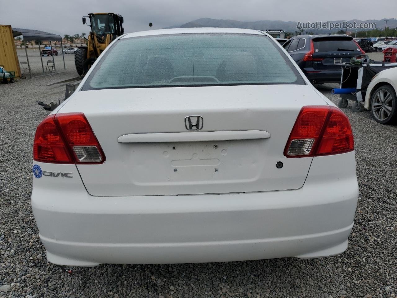 2004 Honda Civic Dx Vp Белый vin: 2HGES16384H563730