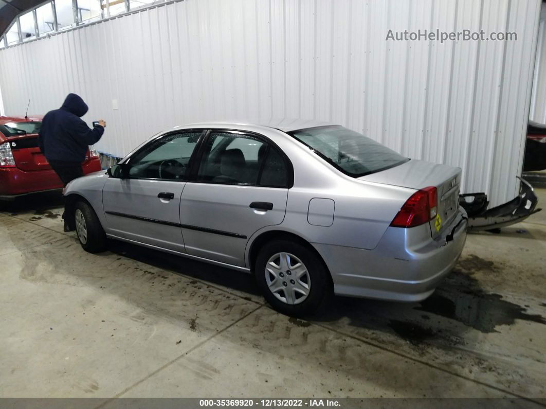 2004 Honda Civic Vp Серый vin: 2HGES16384H589356