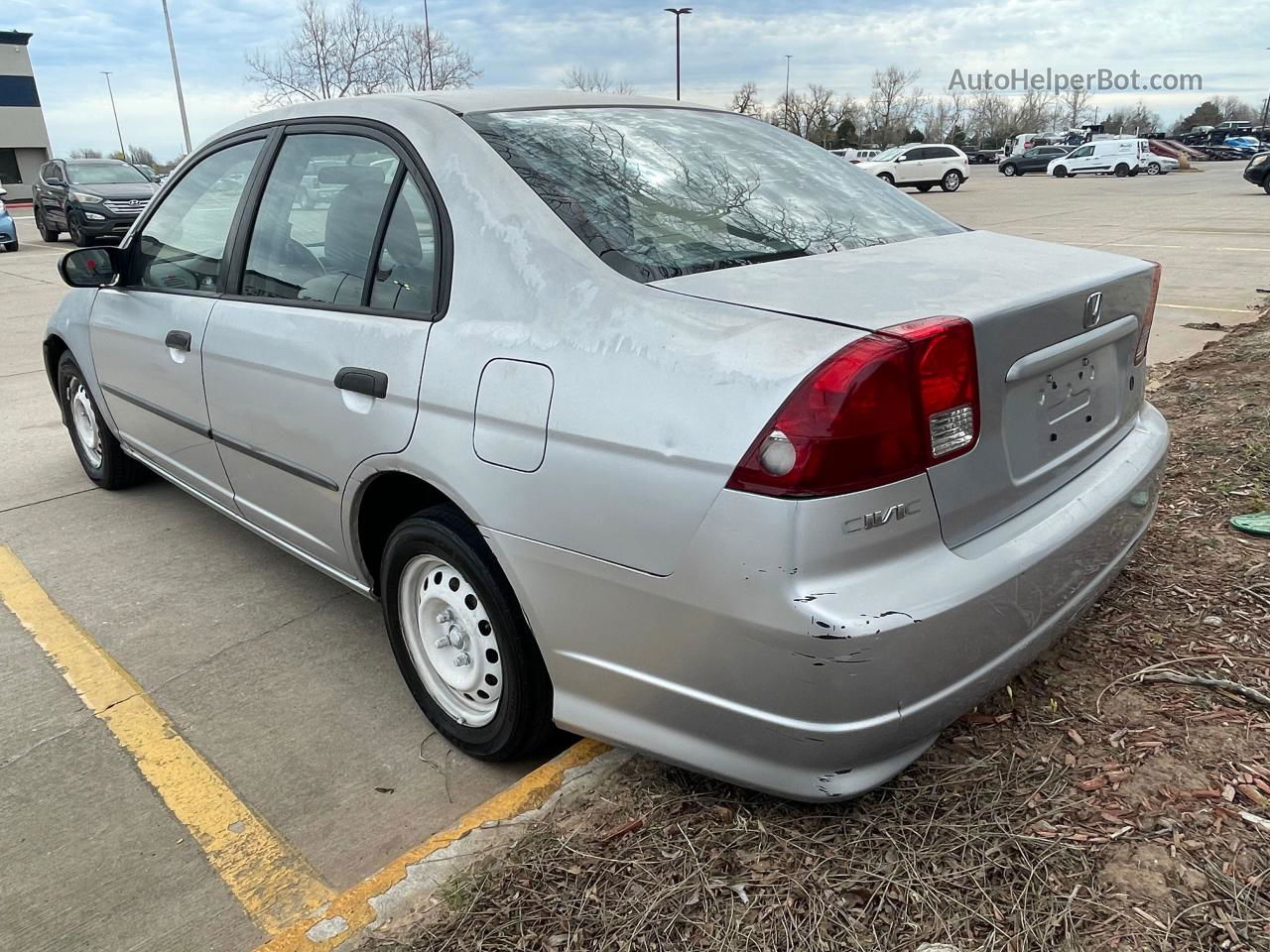 2004 Honda Civic Dx Vp Silver vin: 2HGES16384H628897