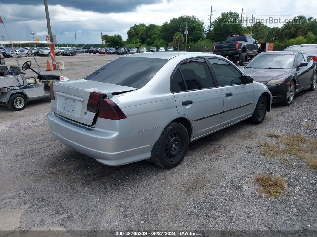 2005 Honda Civic Vp Silver vin: 2HGES16385H566256