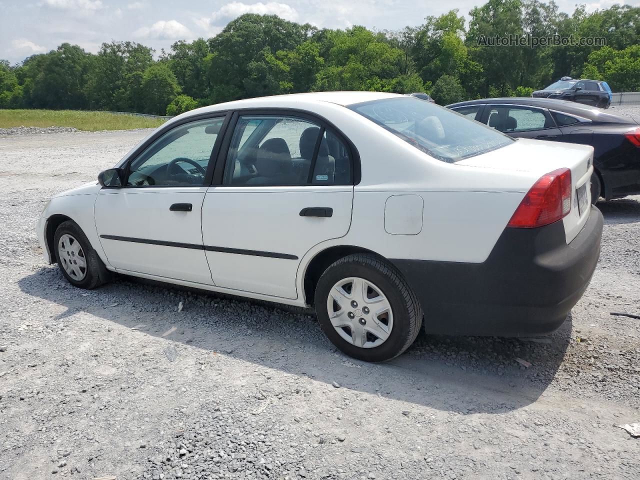 2004 Honda Civic Dx Vp White vin: 2HGES16394H547004