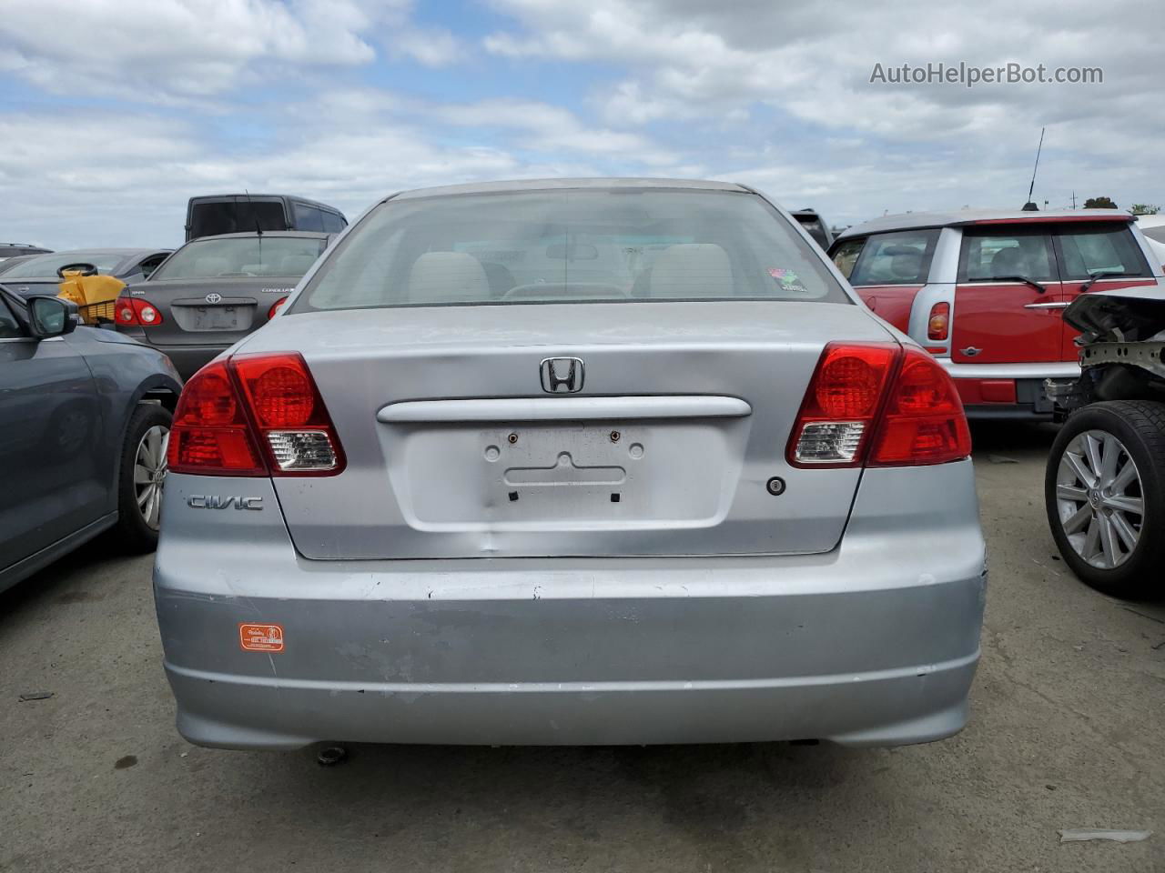 2004 Honda Civic Dx Vp Silver vin: 2HGES163X4H614662