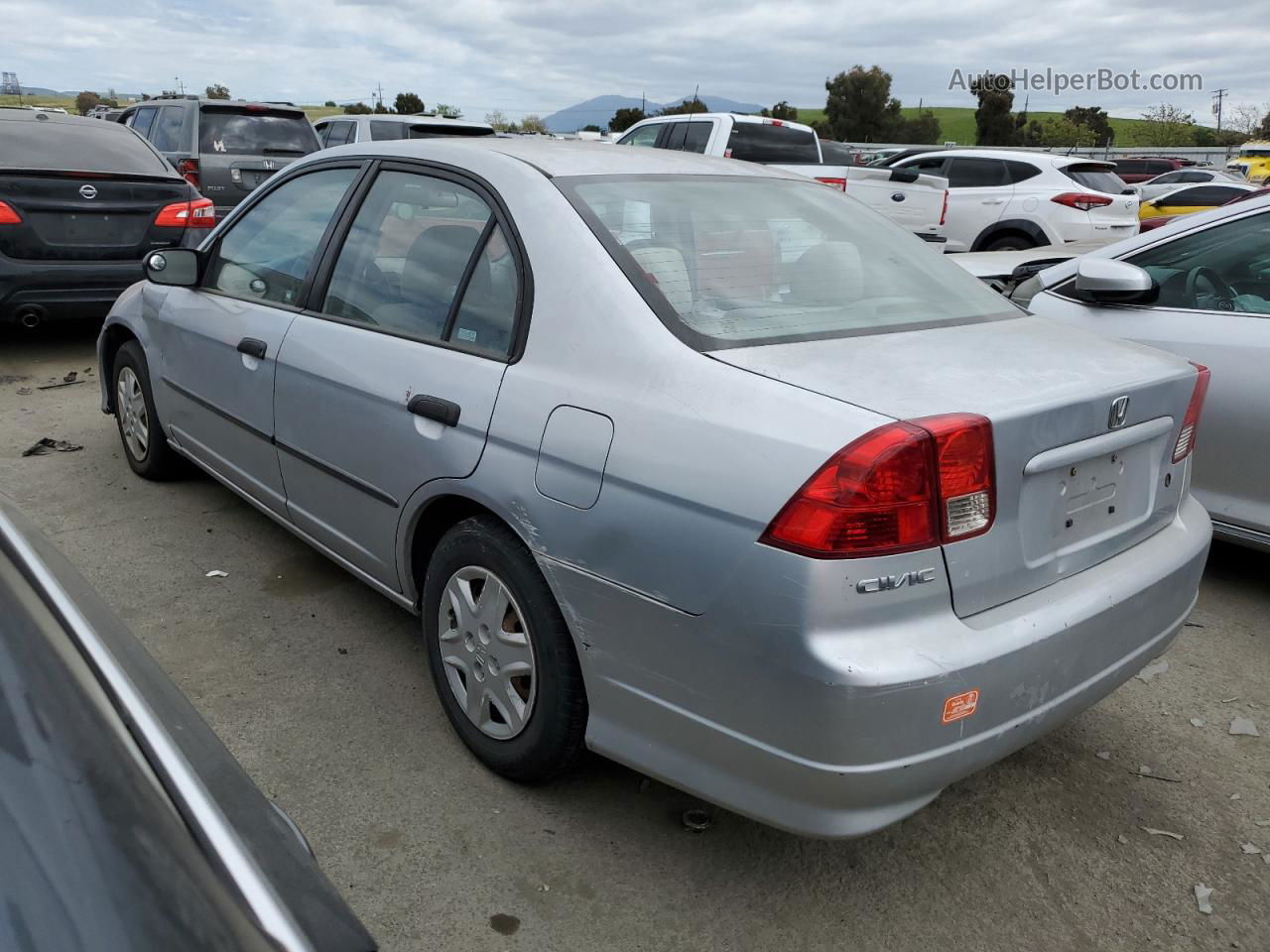 2004 Honda Civic Dx Vp Silver vin: 2HGES163X4H614662