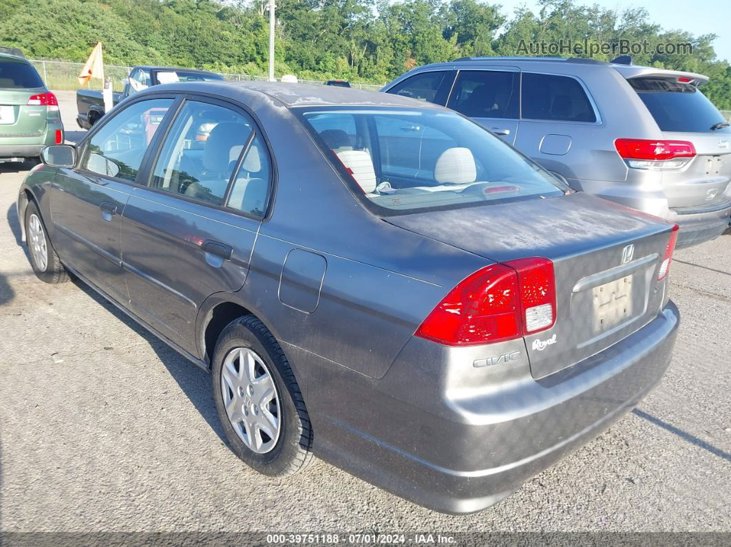 2005 Honda Civic Vp Gray vin: 2HGES163X5H515888