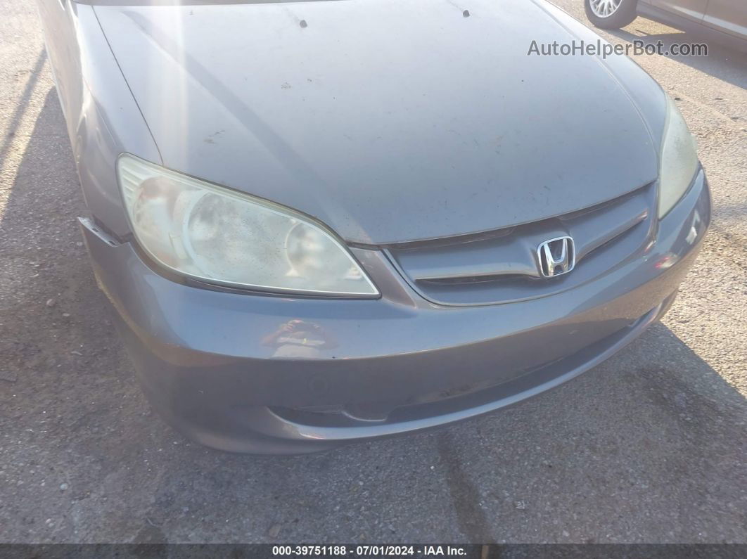 2005 Honda Civic Vp Gray vin: 2HGES163X5H515888