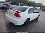 2005 Honda Civic Vp White vin: 2HGES16445H559183