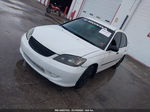 2005 Honda Civic Vp White vin: 2HGES16445H559183