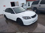 2005 Honda Civic Vp White vin: 2HGES16445H559183