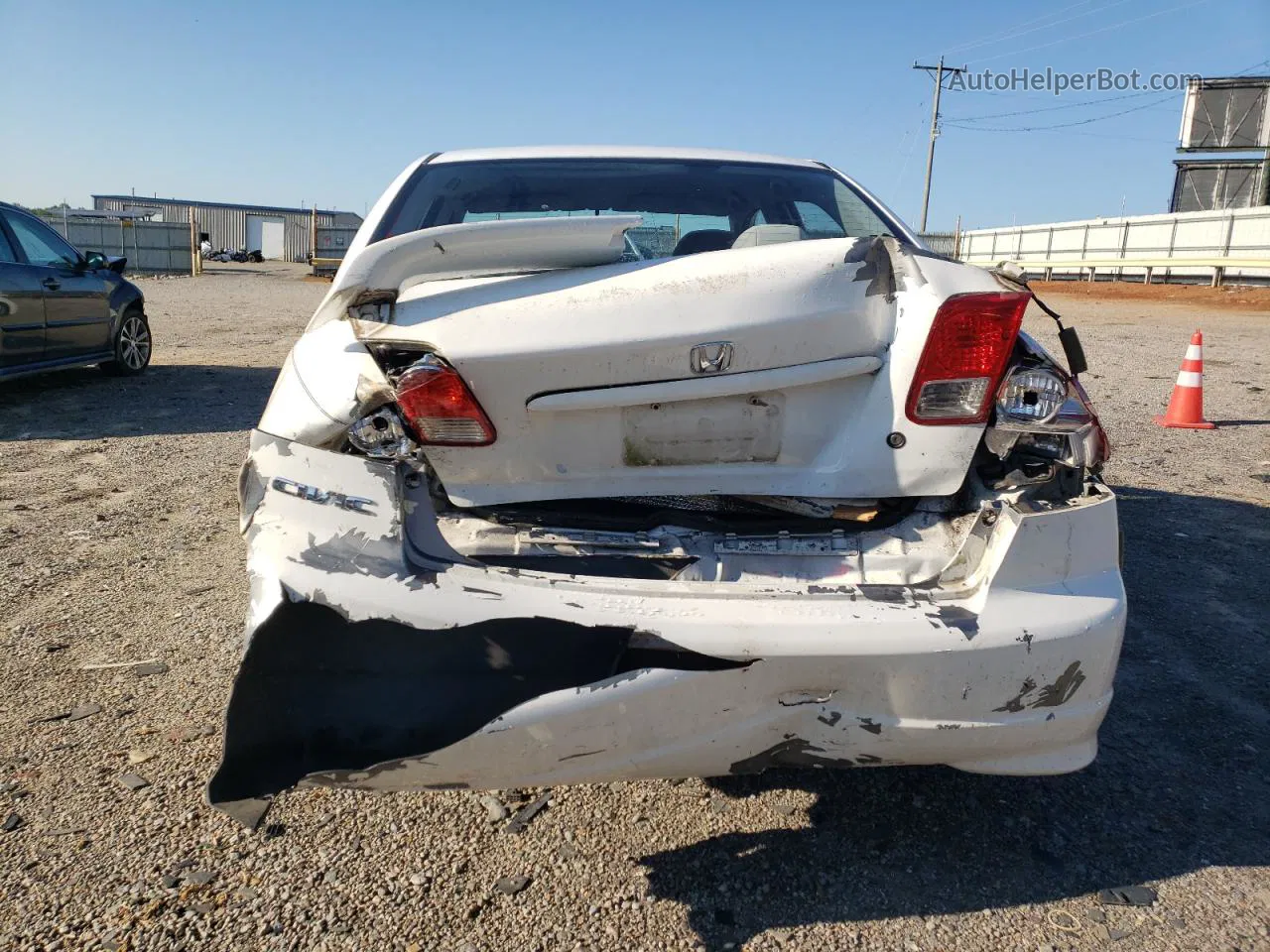 2004 Honda Civic Dx White vin: 2HGES16454H586200