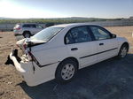 2004 Honda Civic Dx White vin: 2HGES16454H586200