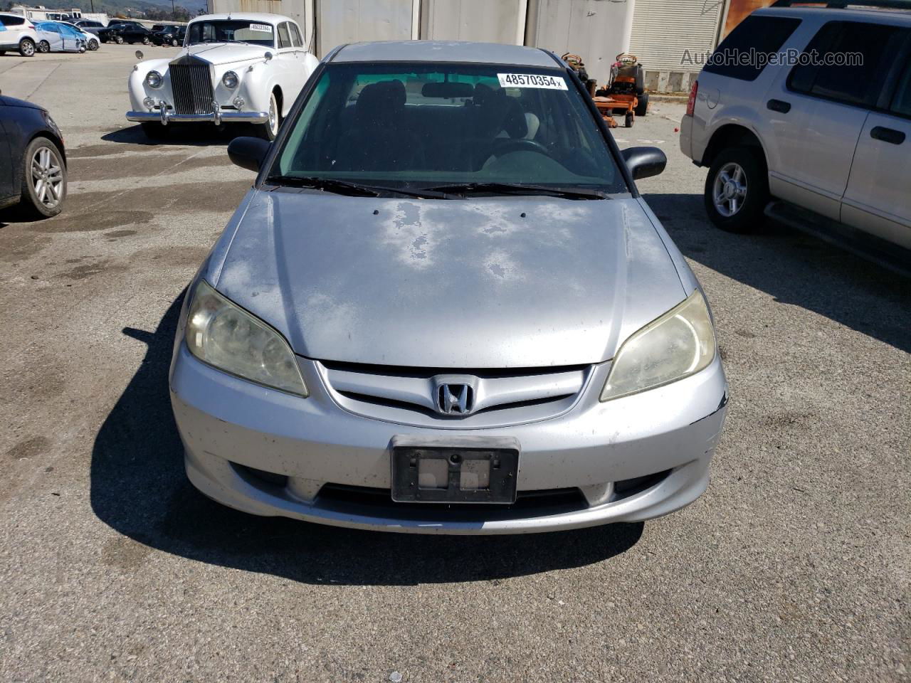 2004 Honda Civic Dx Серебряный vin: 2HGES16464H608303