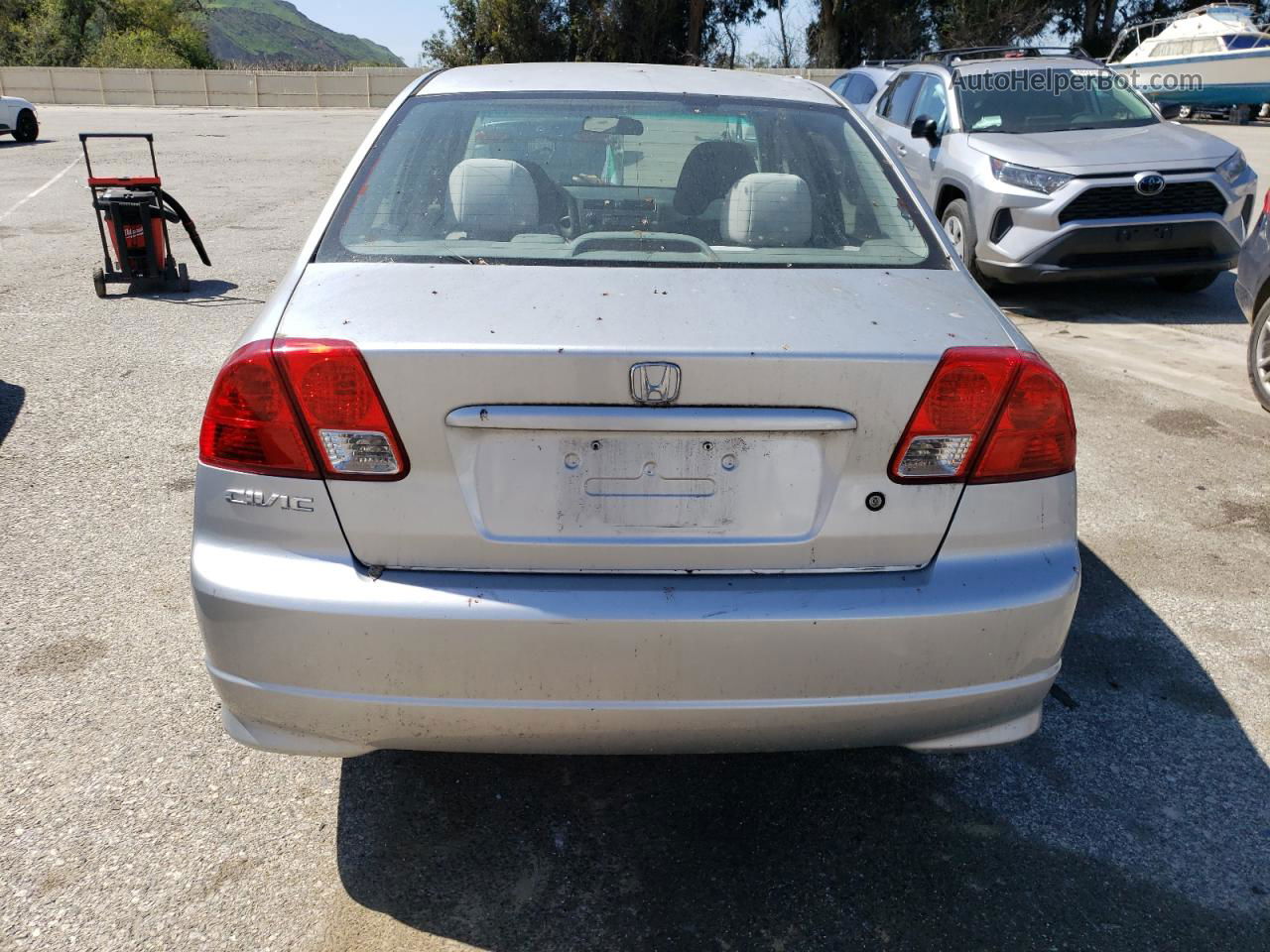 2004 Honda Civic Dx Silver vin: 2HGES16464H608303