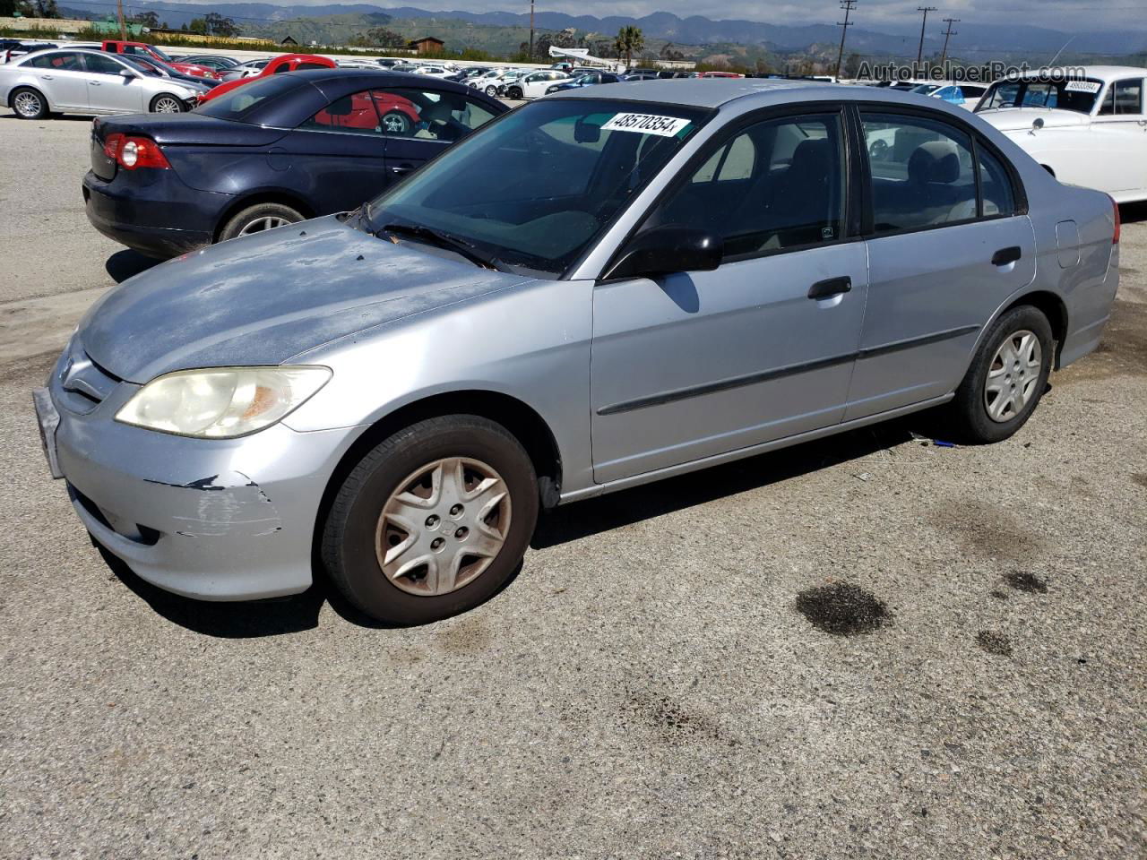 2004 Honda Civic Dx Серебряный vin: 2HGES16464H608303