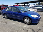 2004 Honda Civic Dx Blue vin: 2HGES16474H578681