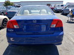 2004 Honda Civic Dx Blue vin: 2HGES16474H578681