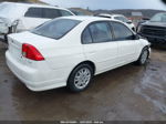 2004 Honda Civic Lx White vin: 2HGES16504H557387