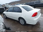 2004 Honda Civic Lx White vin: 2HGES16504H557387