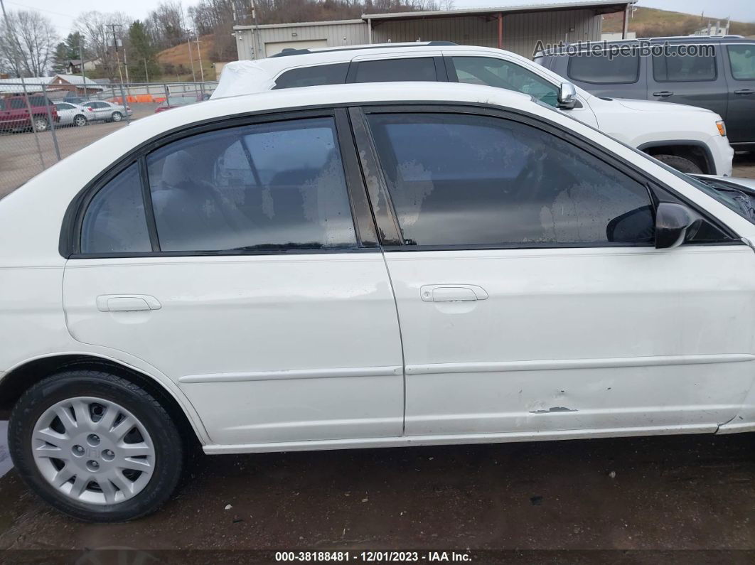 2004 Honda Civic Lx White vin: 2HGES16504H557387