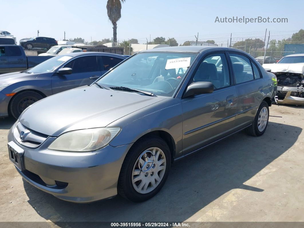 2004 Honda Civic Lx Gray vin: 2HGES16504H627051