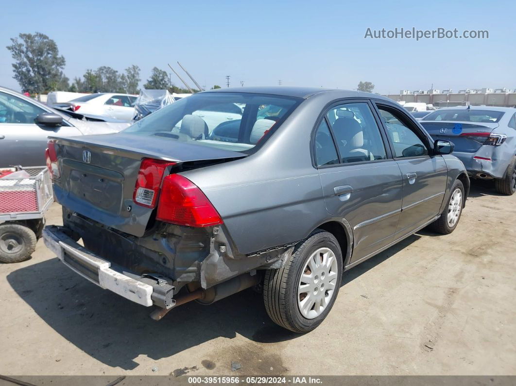 2004 Honda Civic Lx Gray vin: 2HGES16504H627051