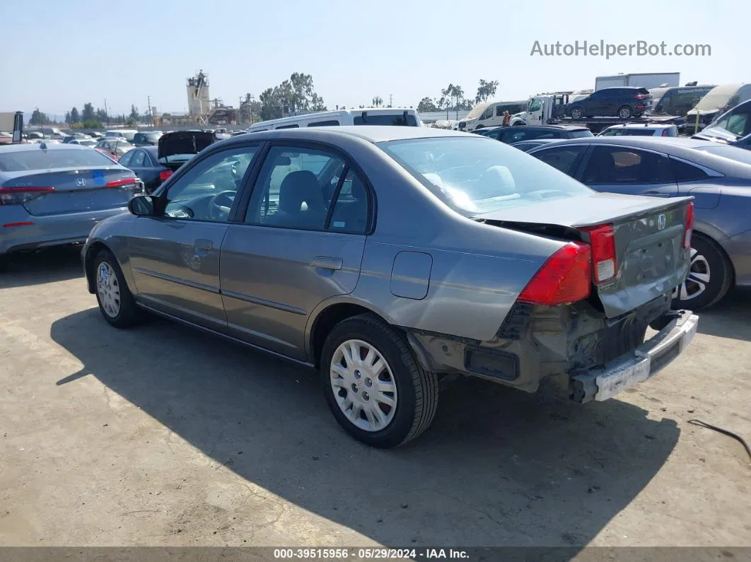 2004 Honda Civic Lx Gray vin: 2HGES16504H627051